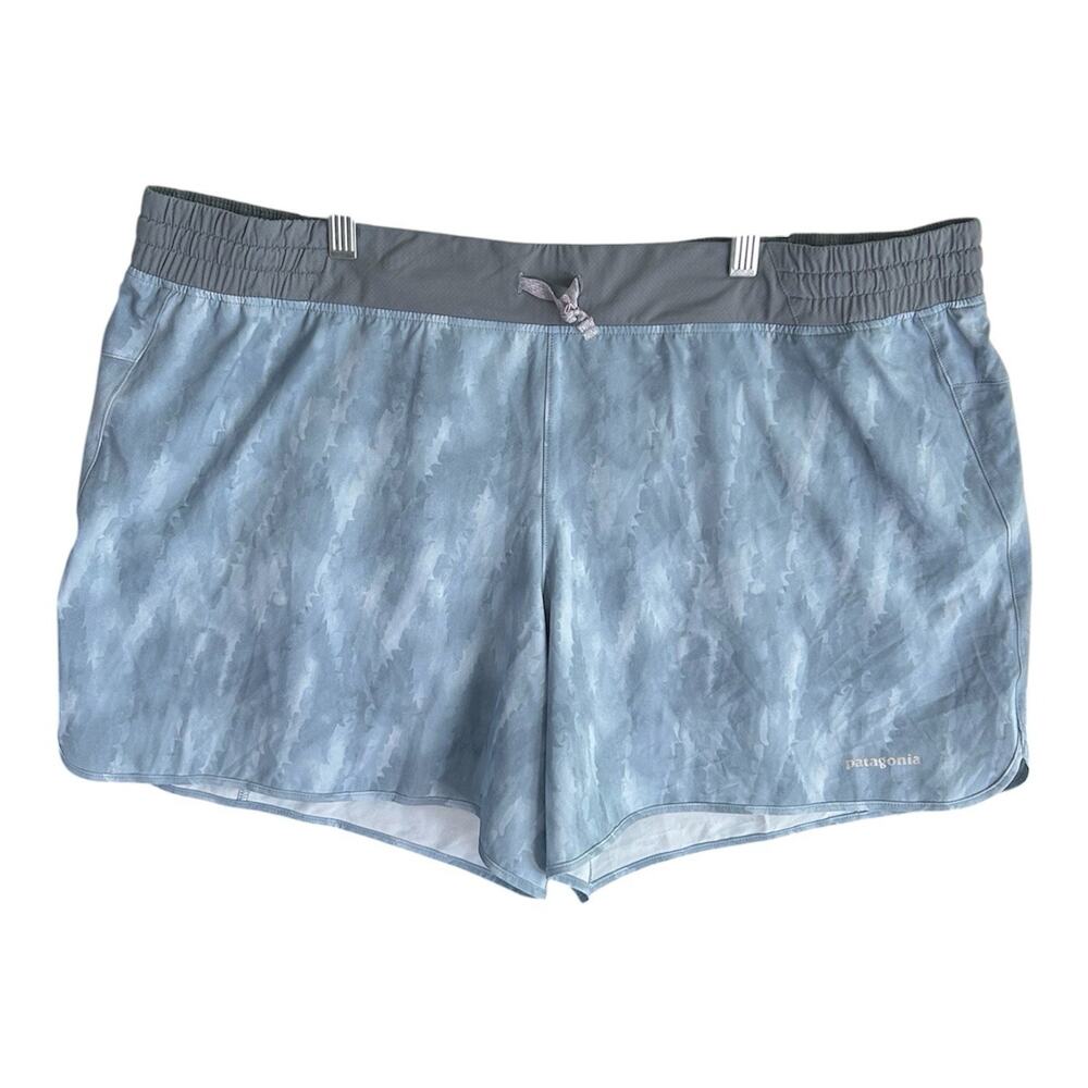Patagonia Nine Trails 6” Shorts Womens XXL Blue Trail Running Hiking 57630